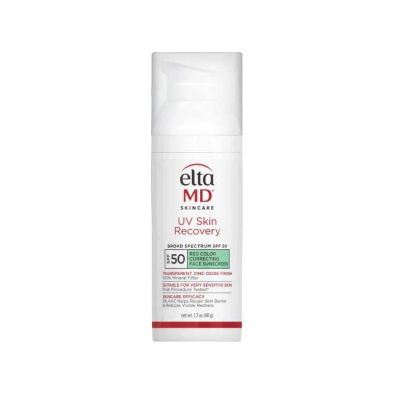 EltaMD UV Skin Recovery Green Tint SPF 50 – Redness Correcting Mineral Sunscreen