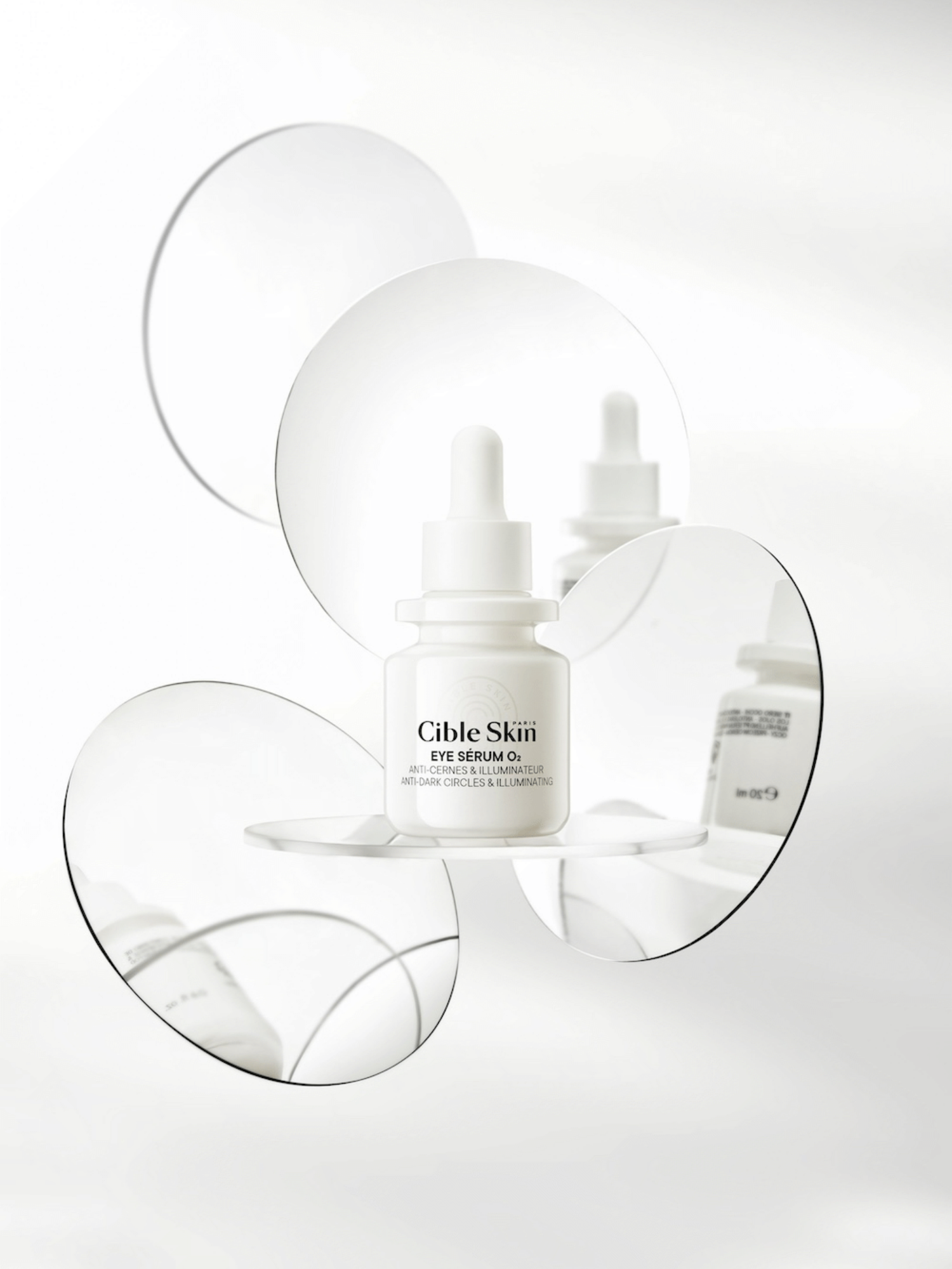 Cible Skin Eye Sérum O2 dark circle serum 20 mL bottle-lifestyle