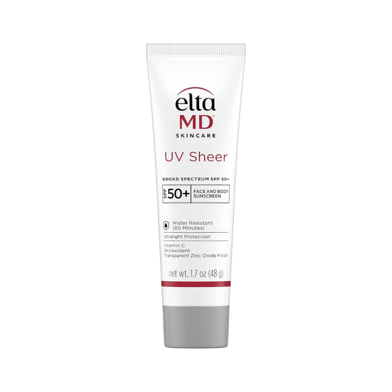 EltaMD UV Sheer Broad-Spectrum SPF 50+ – Lightweight Hydrating Mineral Sunscreen (1.7 fl oz)