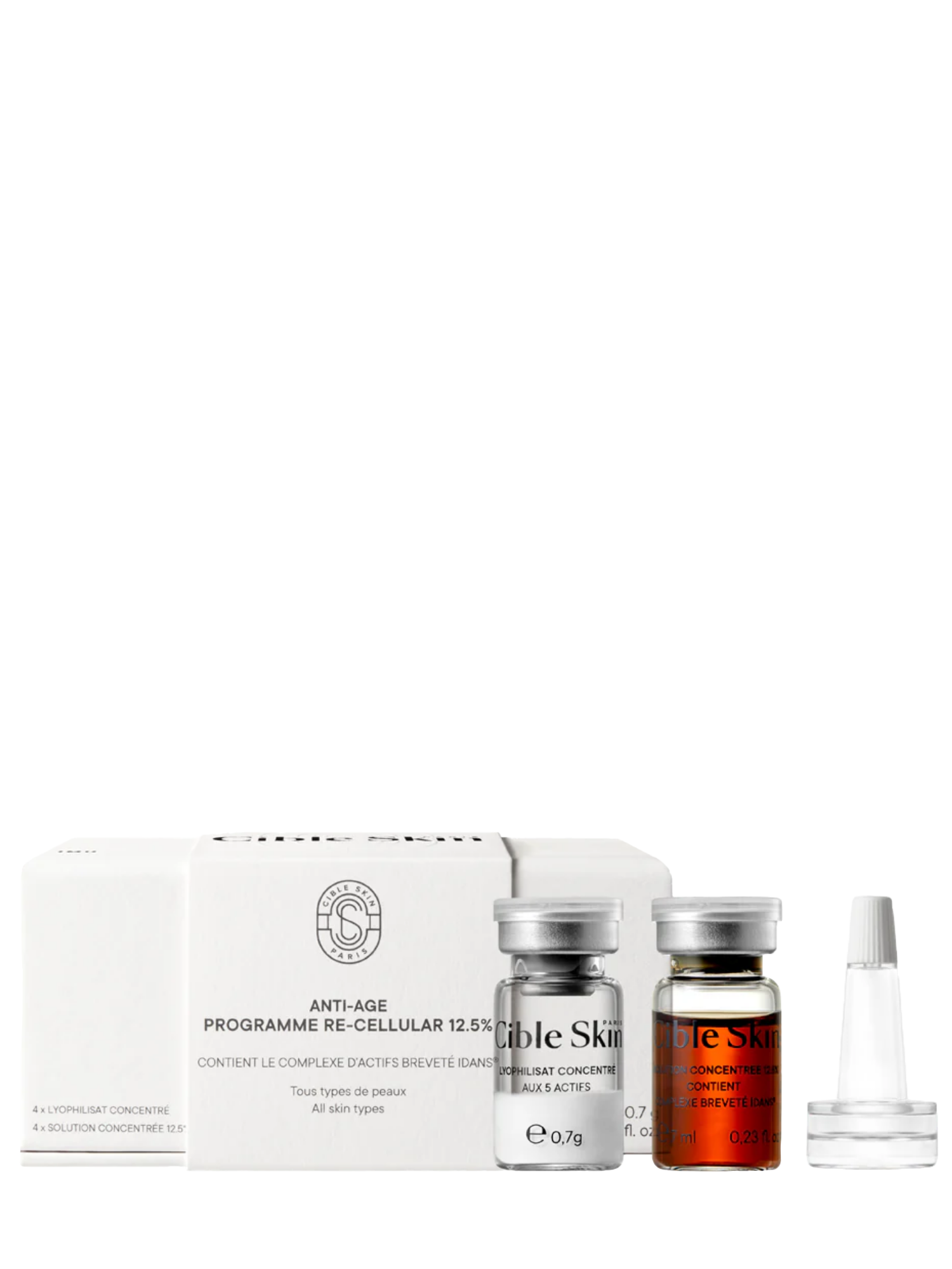 Cible Skin Re-Cellular 12.5% Skin Longevity Protocol package